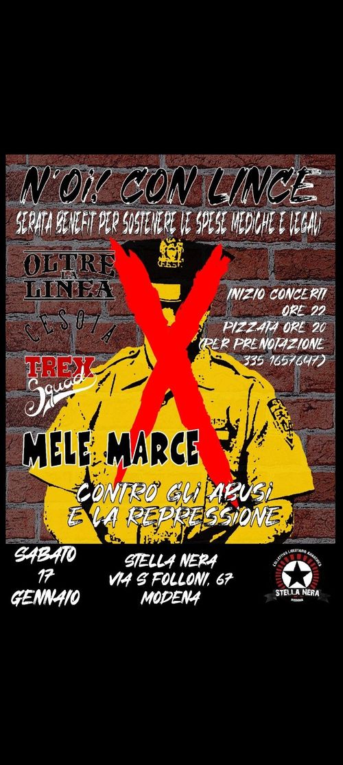 N'oi con Lince BENEFIT - Mele Marce, Cesoia, T-Rex Squad, Oltre La Linea