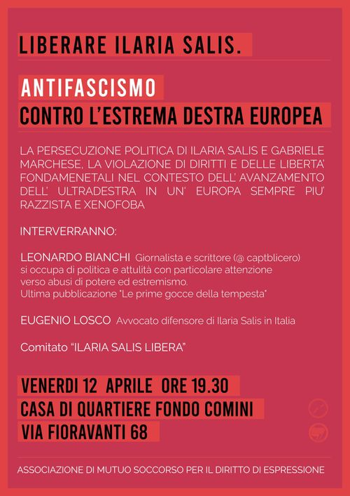 Liberare Ilaria Salis. Antifascismo contro l’estrema destra europea