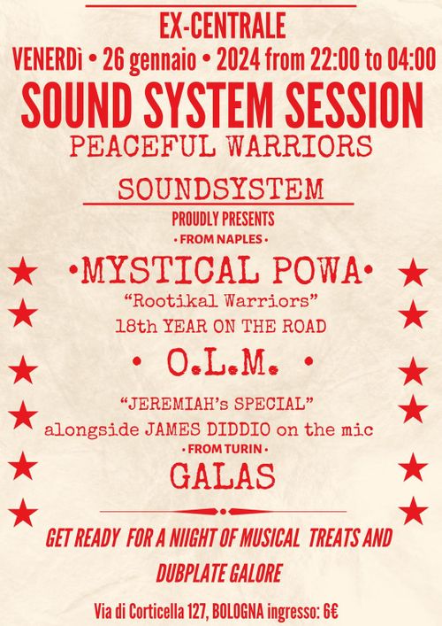 SOUND SYSTEM SESSION
