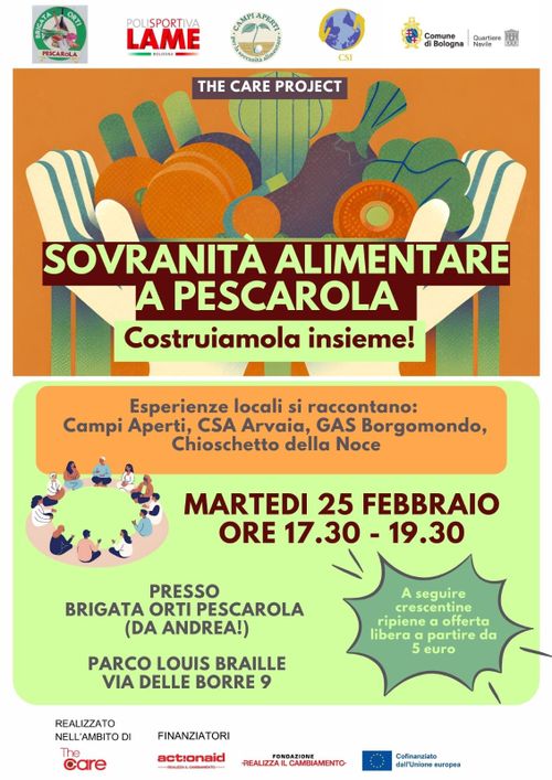 Sovranità Alimentare a Pescarola: costruiamola insieme!