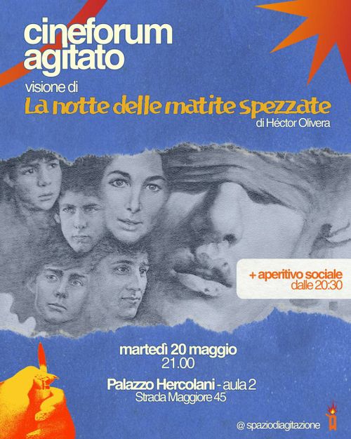 Cineforum Agitato: visione de "La notte delle matite spezzate"