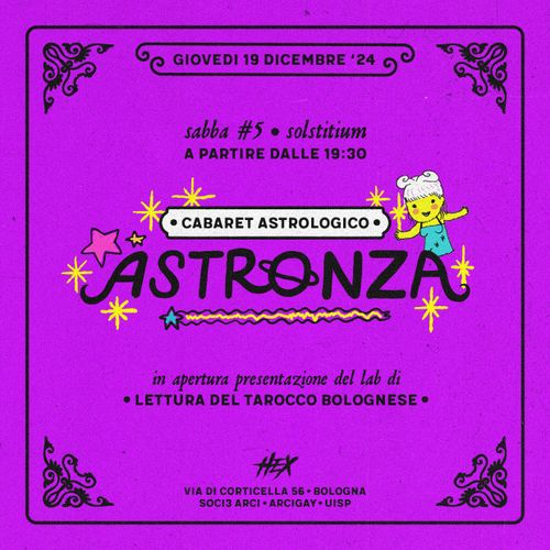 𝖘𝖆𝖇𝖇𝖆 #𝟓: Astronza ✦ Cabaret Astrologico