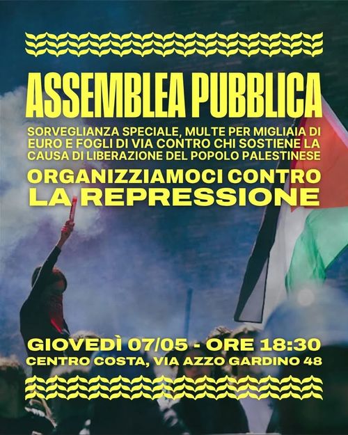 Organizziamoci contro la repressione