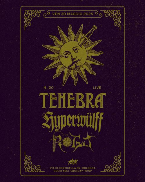 Tenebra • Hyperwulff • Rogo | Live @ Circolo Hex