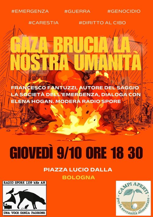Gaza brucia la nostra umanità 