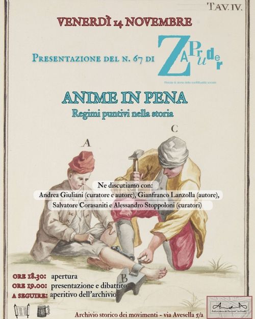 Zapruder - Presentazione del n. 67 "Anime in pena: regimi punitivi nella storia"