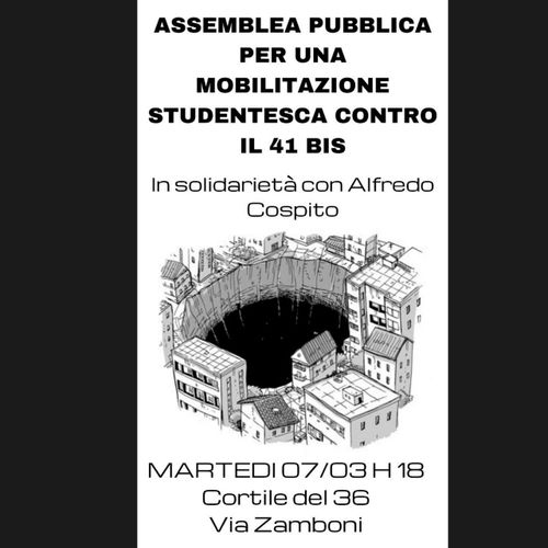 Assemblea per una mobilitazione studentesca contro il 41bis