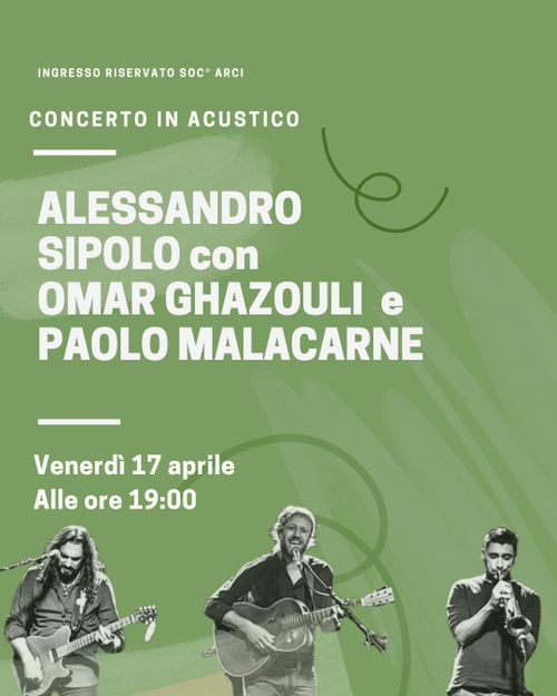Concerto in acustico Alessandro Sipolo 