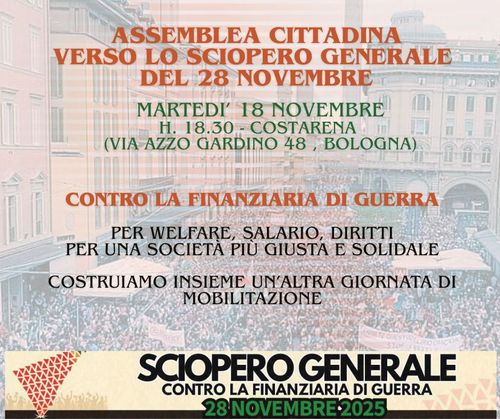 Assemblea cittadina verso il 28 novembre