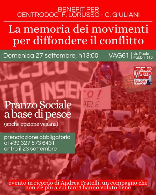 La memoria dei movimenti per diffondere il conflitto