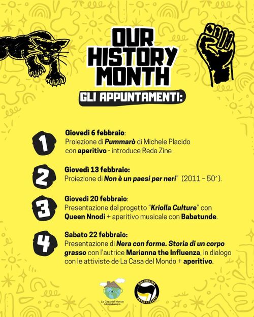 Our History Month - Presentazione de “Nera con forme: Storia di un corpo grasso"