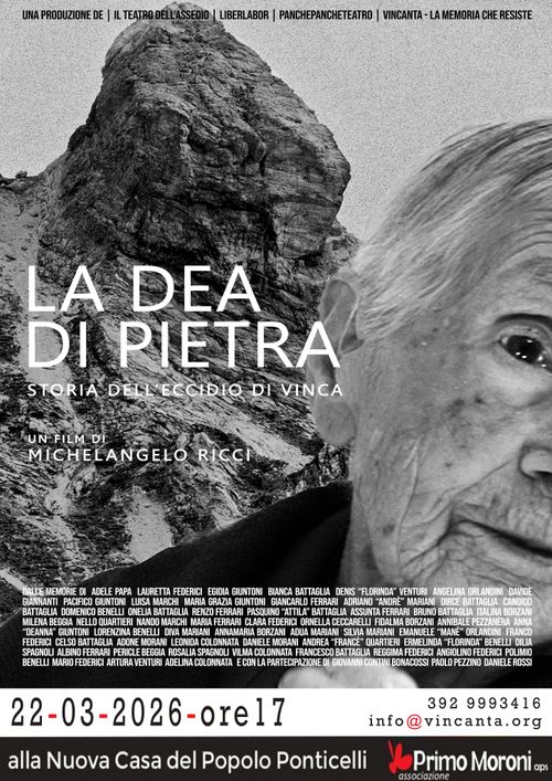 Proiezione di 'La Dea di Pietra, storia dell'eccidio di Vinca'