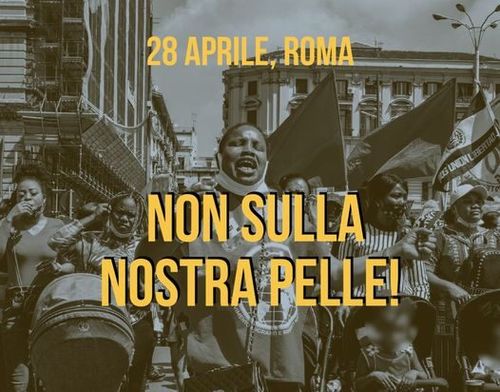 "Non sulla nostra pelle", chiacchiere verso la manifestazione antirazzista di roma + aperitivo benefit