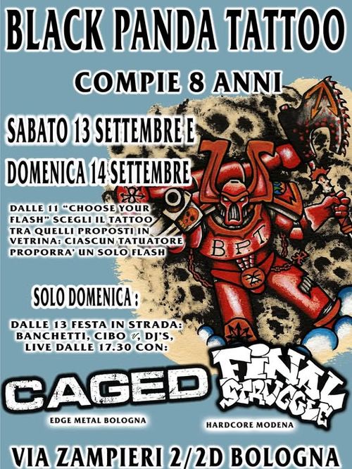 Blackpanda tattoo compie 8 anni