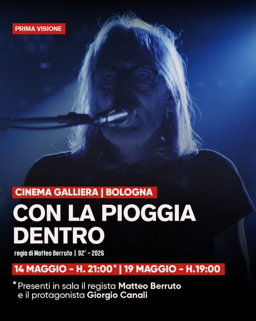 Sala Open 2026 • Con la Pioggia Dentro • Prima visione