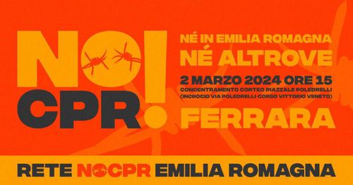 Partenza da Bologna per la manifestazione regionale NO CPR a Ferrara