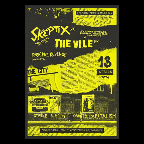 The Skeptix / The vile / Obscene revenge live