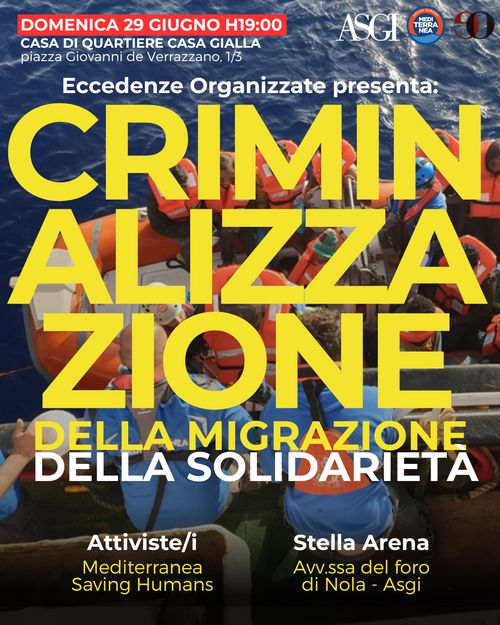 Criminalizzazione della migrazione, criminalizzazione della solidarietà