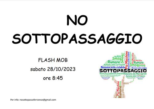 NO SOTTOPASSAGGIO _ Flash Mob 