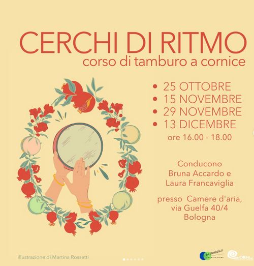 Primo appuntemento corso "Cerchi di Ritmo", corso etnoantropologico di tamburo a cornice.