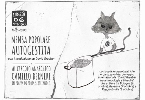 Mensa popolare autogestita con introduzione su David Graeber