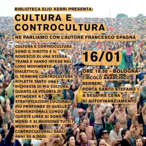 Biblioteca Elio Xerri presenta il libro "Cultura e Controcultura"