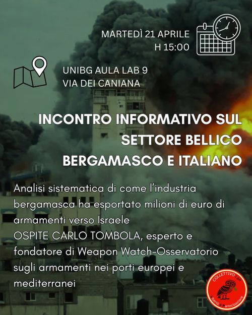 INCONTRO INFORMATIVO SUL SETTORE BELLICO BERGAMASCO