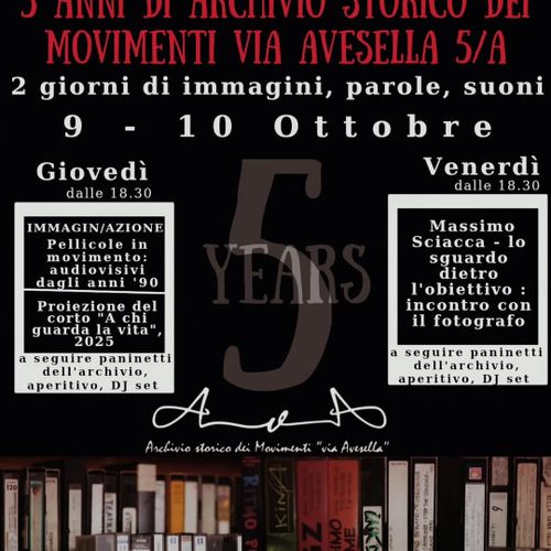 5 Anni Archivio storico dei Movimenti
