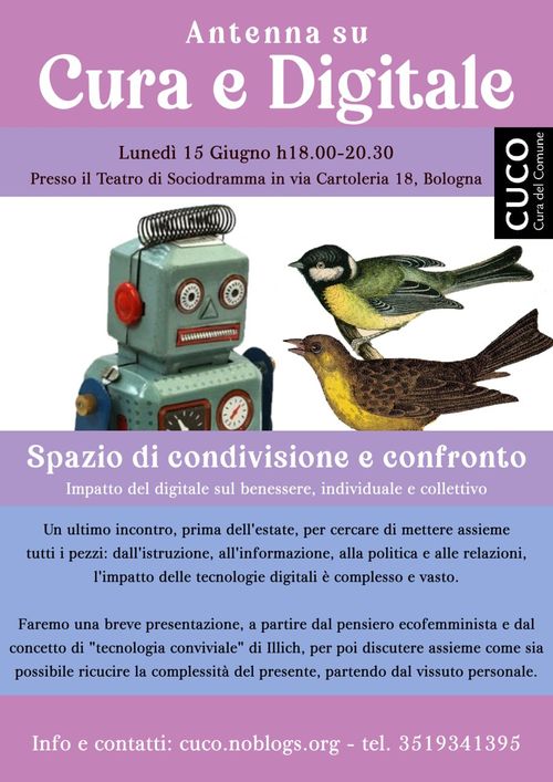 Cura e Digitale. Spazi di condivisione e confronto - ultimo incontro