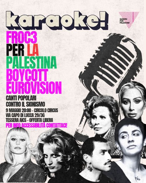 Karaoke internazionale - Froce per la Palestina Boycott Eurovision