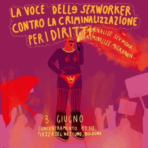 Corteo "La voce dellɜ səx worker contro la criminalizzazione per i diritti "