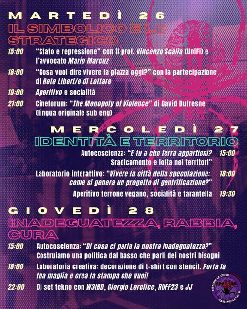 Disfiamo la trama, tessiamo la rete 