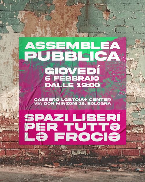 SPAZI LIBERI PER TUTTƏ LƏ FROCIƏ – assemblea cittadina antifascista 