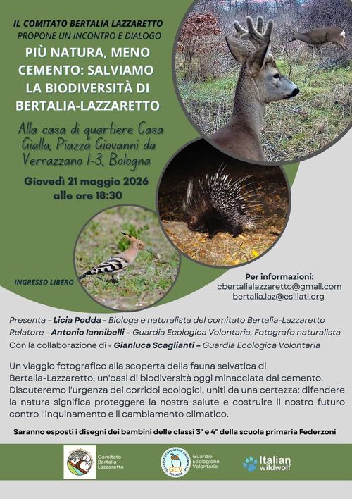 Più natura, meno cemento: salviamo la biodiversità di Bertalia-Lazzaretto