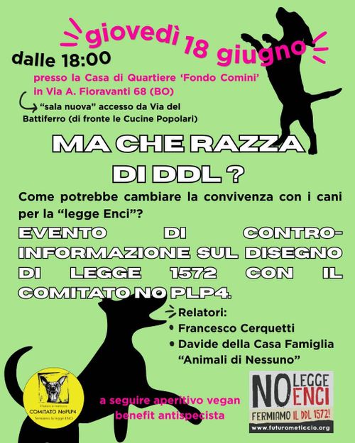 Che razza di DDL? Evento di contro informazione sul DDL 1572