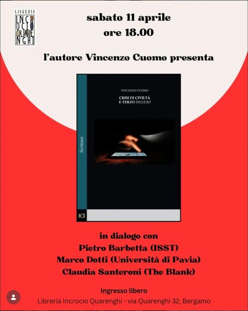 Presentazione del libro CRISI DI CIVILTÀ E TERZO INCLUSO