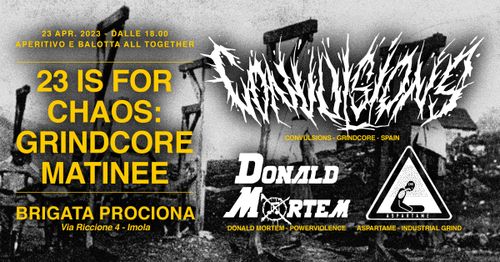 23 Is For Chaos: Grindcore/Hardcore matinee al Brigata 36