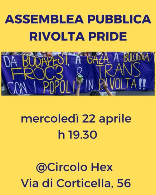 Assemblea pubblica Rivolta Pride