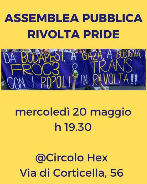 Assemblea pubblica Rivolta Pride