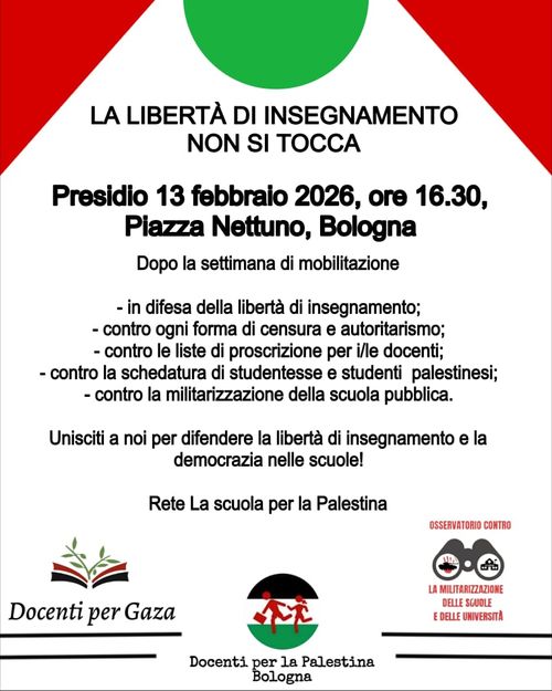 La libertà di insegnamento non si tocca - presidio 