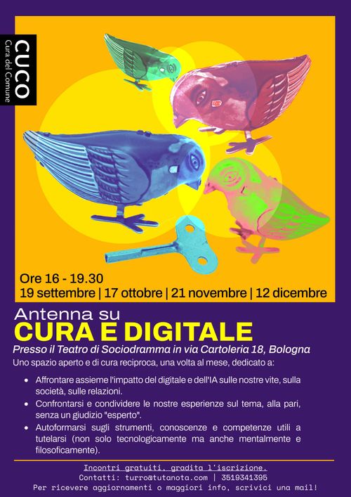 Cura e Digitale. Spazi di condivisione e confronto