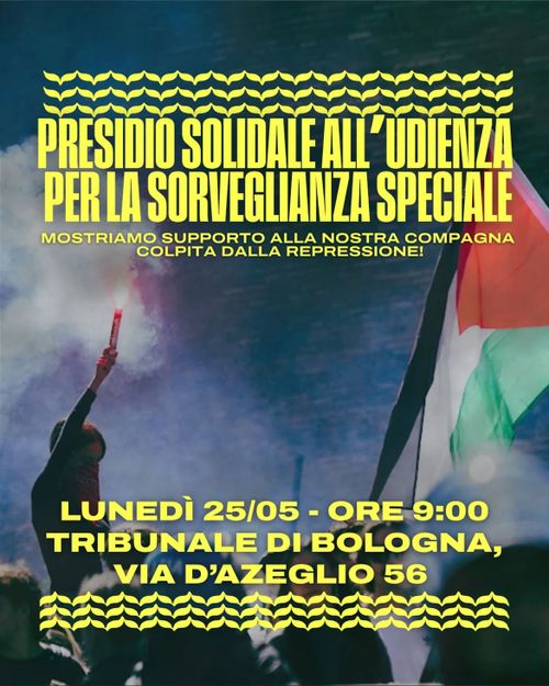 Presidio solidale davanti il tribunale