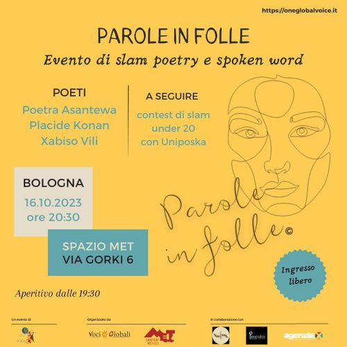 'Parole in Folle', evento di slam poetry e spoken word