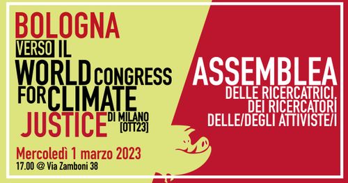 Verso il World Congress for Climate Justice