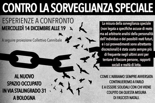 CONTRO LA SORVEGLIANZA SPECIALE - Esperienze a confronto