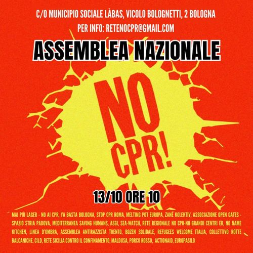 Assemblea nazionale No Cpr