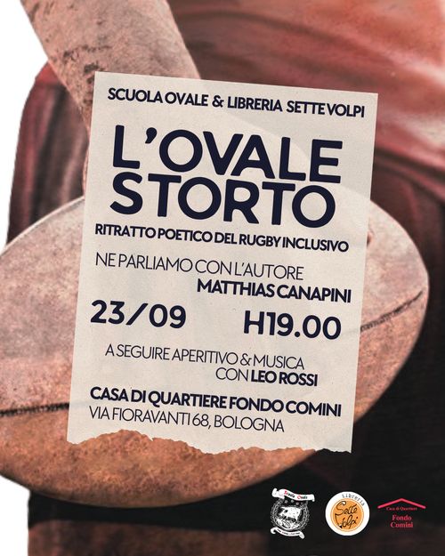 Presentazione del libro 'L'Ovale Storto - Ritratto poetico del rugby inclusivo'