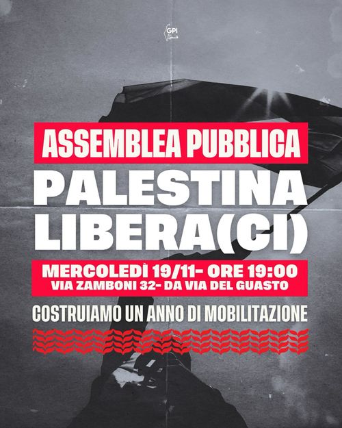 PALESTINA LIBERA(CI) - Assemblea pubblica