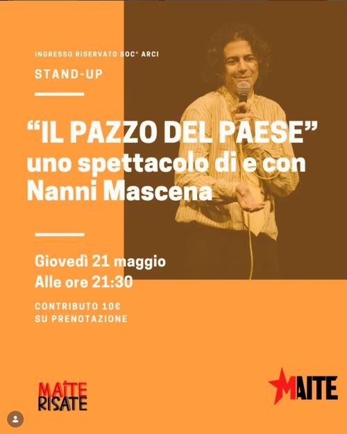 "Il palazzo del paese" uno spettacolo di e con Nanni Mascena