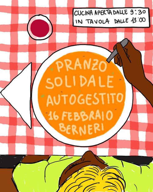 DOMENICA 16 FEBBRAIO VIENI ALLA CUCINA SOLIDALE AUTOGESTITA!